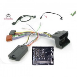 COMMANDE VOLANT Citroen C2 2006- - Pour SONY Fakra sans radars de recul