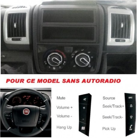 COMMANDE VOLANT Fiat Ducato 2011-2014 sans autoradio d'origine