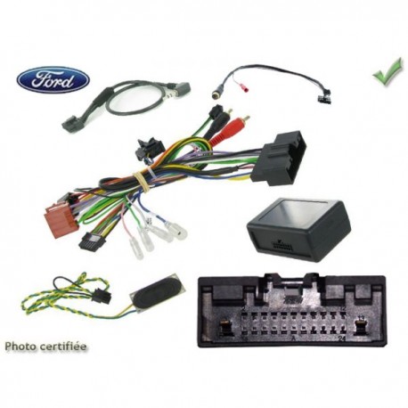 COMMANDE VOLANT Ford Fiesta 2012-2017 - Afficheur déporté - Reprend radars de recul