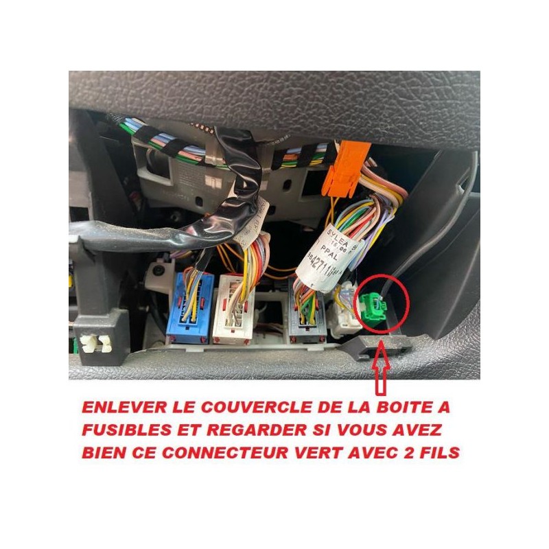 COMMANDE VOLANT Peugeot 206 1998-2002 - Connecteur vert - 3 voies