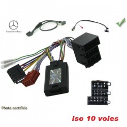 COMMANDE VOLANT Mercedes Classe G 2000-2006 - ISO et ISO 10 voies