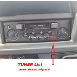 COMMANDE VOLANT Renault Master 2000-2005 AVEC Tuner List ECRAN séparé