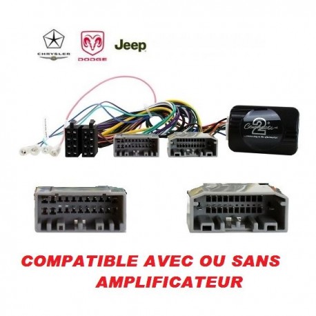 COMMANDE VOLANT Jeep Compass 2006-2014 - SAUF EVIC U-Connect