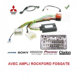 COMMANDE VOLANT Mitsubishi Lancer 2008 et après - AVEC ampli Rockford Fosgate