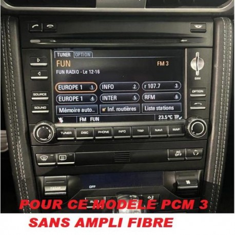 COMMANDE VOLANT Porsche 911 2008-2012 - FAKRA - SANS ampli Bose